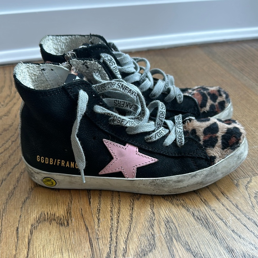 Golden Goose Girls Sneakers Fancy High Tops Size 32